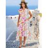 imageANRABESS Womens Summer Dress Ruffle Sleeve V Neck Midi Dresses Fashion Casual Fit Flowy Tiered Boho Beach Vacation SundressMulticolour Floral