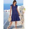 imageANRABESS Womens Summer Dress Ruffle Sleeve V Neck Midi Dresses Fashion Casual Fit Flowy Tiered Boho Beach Vacation SundressNavy Blue