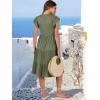 imageANRABESS Womens Summer Dress Ruffle Sleeve V Neck Midi Dresses Fashion Casual Fit Flowy Tiered Boho Beach Vacation SundressOlive