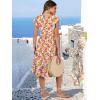 imageANRABESS Womens Summer Dress Ruffle Sleeve V Neck Midi Dresses Fashion Casual Fit Flowy Tiered Boho Beach Vacation SundressOrange Floral