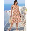 imageANRABESS Womens Summer Dress Ruffle Sleeve V Neck Midi Dresses Fashion Casual Fit Flowy Tiered Boho Beach Vacation SundressOrange Floral