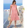 imageANRABESS Womens Summer Dress Ruffle Sleeve V Neck Midi Dresses Fashion Casual Fit Flowy Tiered Boho Beach Vacation SundressPeach
