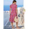 imageANRABESS Womens Summer Dress Ruffle Sleeve V Neck Midi Dresses Fashion Casual Fit Flowy Tiered Boho Beach Vacation SundressRed Floral