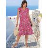 imageANRABESS Womens Summer Dress Ruffle Sleeve V Neck Midi Dresses Fashion Casual Fit Flowy Tiered Boho Beach Vacation SundressRed Floral