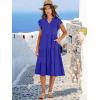 imageANRABESS Womens Summer Dress Ruffle Sleeve V Neck Midi Dresses Fashion Casual Fit Flowy Tiered Boho Beach Vacation SundressRoyal Blue