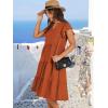 imageANRABESS Womens Summer Dress Ruffle Sleeve V Neck Midi Dresses Fashion Casual Fit Flowy Tiered Boho Beach Vacation SundressRust