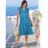 imageANRABESS Womens Summer Dress Ruffle Sleeve V Neck Midi Dresses Fashion Casual Fit Flowy Tiered Boho Beach Vacation SundressSky Blue