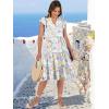 imageANRABESS Womens Summer Dress Ruffle Sleeve V Neck Midi Dresses Fashion Casual Fit Flowy Tiered Boho Beach Vacation SundressYellow Purple Floral