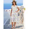 imageANRABESS Womens Summer Dress Ruffle Sleeve V Neck Midi Dresses Fashion Casual Fit Flowy Tiered Boho Beach Vacation SundressYellow Purple Floral