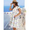 imageANRABESS Womens Summer Dress Ruffle Sleeve V Neck Midi Dresses Fashion Casual Fit Flowy Tiered Boho Beach Vacation SundressYellow Purple Floral