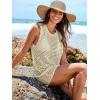 imageANRABESS Womens Swimsuit Cover Up Sleeveless Knit 2025 Summer Outfits Swimwear Bathing Suit Coverup Crochet Beach DressApricot