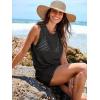 imageANRABESS Womens Swimsuit Cover Up Sleeveless Knit 2025 Summer Outfits Swimwear Bathing Suit Coverup Crochet Beach DressBlack