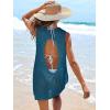 imageANRABESS Womens Swimsuit Cover Up Sleeveless Knit 2025 Summer Outfits Swimwear Bathing Suit Coverup Crochet Beach DressCyan