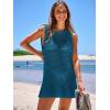 imageANRABESS Womens Swimsuit Cover Up Sleeveless Knit 2025 Summer Outfits Swimwear Bathing Suit Coverup Crochet Beach DressCyan