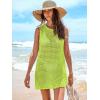 imageANRABESS Womens Swimsuit Cover Up Sleeveless Knit 2025 Summer Outfits Swimwear Bathing Suit Coverup Crochet Beach DressPea Green