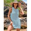 imageANRABESS Womens Swimsuit Cover Up Sleeveless Knit 2025 Summer Outfits Swimwear Bathing Suit Coverup Crochet Beach DressSky Blue