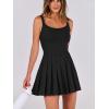 imageANRABESS Womens Tennis Athletic Pleated Summer Mini Dress 2025 Golf Workout Build in Shorts Casual Romper Short SundressBlack
