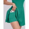 imageANRABESS Womens Tennis Athletic Pleated Summer Mini Dress 2025 Golf Workout Build in Shorts Casual Romper Short SundressDeep Green
