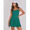 imageANRABESS Womens Tennis Athletic Pleated Summer Mini Dress 2025 Golf Workout Build in Shorts Casual Romper Short SundressDeep Green