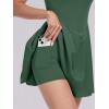 imageANRABESS Womens Tennis Athletic Pleated Summer Mini Dress 2025 Golf Workout Build in Shorts Casual Romper Short SundressGreen