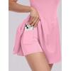 imageANRABESS Womens Tennis Athletic Pleated Summer Mini Dress 2025 Golf Workout Build in Shorts Casual Romper Short SundressLight Pink