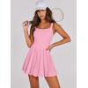 imageANRABESS Womens Tennis Athletic Pleated Summer Mini Dress 2025 Golf Workout Build in Shorts Casual Romper Short SundressLight Pink