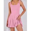 imageANRABESS Womens Tennis Athletic Pleated Summer Mini Dress 2025 Golf Workout Build in Shorts Casual Romper Short SundressLight Pink