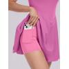 imageANRABESS Womens Tennis Athletic Pleated Summer Mini Dress 2025 Golf Workout Build in Shorts Casual Romper Short SundressPink