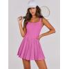 imageANRABESS Womens Tennis Athletic Pleated Summer Mini Dress 2025 Golf Workout Build in Shorts Casual Romper Short SundressPink