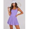 imageANRABESS Womens Tennis Athletic Pleated Summer Mini Dress 2025 Golf Workout Build in Shorts Casual Romper Short SundressPurple
