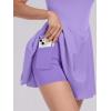 imageANRABESS Womens Tennis Athletic Pleated Summer Mini Dress 2025 Golf Workout Build in Shorts Casual Romper Short SundressPurple