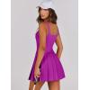 imageANRABESS Womens Tennis Athletic Pleated Summer Mini Dress 2025 Golf Workout Build in Shorts Casual Romper Short SundressPurple Red