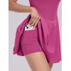 imageANRABESS Womens Tennis Athletic Pleated Summer Mini Dress 2025 Golf Workout Build in Shorts Casual Romper Short SundressRose