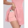 imageANRABESS Womens Tennis Athletic Pleated Summer Mini Dress 2025 Golf Workout Build in Shorts Casual Romper Short SundressSalmon Light Pink