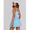 imageANRABESS Womens Tennis Athletic Pleated Summer Mini Dress 2025 Golf Workout Build in Shorts Casual Romper Short SundressSky Blue