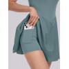 imageANRABESS Womens Tennis Athletic Pleated Summer Mini Dress 2025 Golf Workout Build in Shorts Casual Romper Short SundressSteel Blue