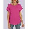 imageANRABESS Oversized Tshirts for Women Summer Tops Short Sleeve Casual Loose Basic Tee Shirt Cute Outfits 2025 Trendy ClothesHot Pink