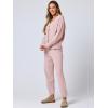 imageANRABESS Women 2 Piece Lounge Sets 2025 Fall Outfits Casual Waffle Knit Cardigan Sweater Pant Set Travel Airport ClothesPink