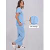 imageANRABESS Women 2 Piece Lounge Sets Summer Travel Sweat Outfits Short Sleeve Wide Leg Casual Matching Tracksuits ClothesBlue