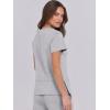 imageANRABESS Women 2 Piece Lounge Sets Summer Travel Sweat Outfits Short Sleeve Wide Leg Casual Matching Tracksuits ClothesLight Grey