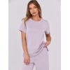 imageANRABESS Women 2 Piece Lounge Sets Summer Travel Sweat Outfits Short Sleeve Wide Leg Casual Matching Tracksuits ClothesLight Purple