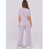 imageANRABESS Women 2 Piece Lounge Sets Summer Travel Sweat Outfits Short Sleeve Wide Leg Casual Matching Tracksuits ClothesLight Purple
