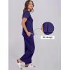 imageANRABESS Women 2 Piece Lounge Sets Summer Travel Sweat Outfits Short Sleeve Wide Leg Casual Matching Tracksuits ClothesNavy Blue