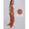 imageANRABESS Women 2 Piece Lounge Sets Summer Travel Sweat Outfits Short Sleeve Wide Leg Casual Matching Tracksuits ClothesRust