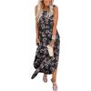 imageANRABESS Women Casual Loose Sundress Sleeveless Split Maxi Long Beach Shirt Dress Travel Vacation 2025 Summer OutfitsFloral Black
