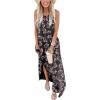imageANRABESS Women Casual Loose Sundress Sleeveless Split Maxi Long Beach Shirt Dress Travel Vacation 2025 Summer OutfitsFloral Black