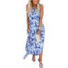 imageANRABESS Women Casual Loose Sundress Sleeveless Split Maxi Long Beach Shirt Dress Travel Vacation 2025 Summer OutfitsFloral Blue White
