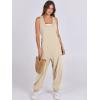 imageANRABESS Women Overalls Jumpsuits Loose Casual Dressy Sleeveless Baggy Harem Pants Romper Jumpers 2025 Trendy Summer OutfitsApricot