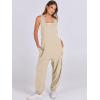 imageANRABESS Women Overalls Jumpsuits Loose Casual Dressy Sleeveless Baggy Harem Pants Romper Jumpers 2025 Trendy Summer OutfitsApricot