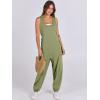 imageANRABESS Women Overalls Jumpsuits Loose Casual Dressy Sleeveless Baggy Harem Pants Romper Jumpers 2025 Trendy Summer OutfitsArmy Green